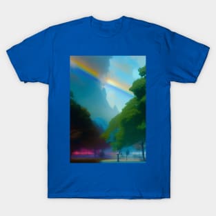 RAINBOW OVER THE MOUNTAIN AND PARK T-Shirt